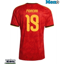 Belgium Diego Moreira #19 Replica Home Shirt World Cup 2026 Short Sleeve